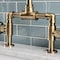 Kingston Brass KS2173RKX Bridge Bathroom Faucet with Push Pop-Up, Antique Brass KS2173RKX - alternate 3